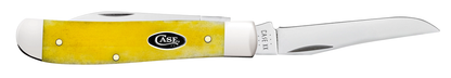 W.R. Case XX Knives Mini Trapper Yellow Bone 20031 Stainless Steel Pocket Knife