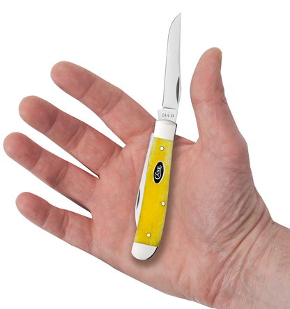 Case XX™ Knives Mini Trapper Yellow Bone 20031 Stainless Steel Pocket Knife