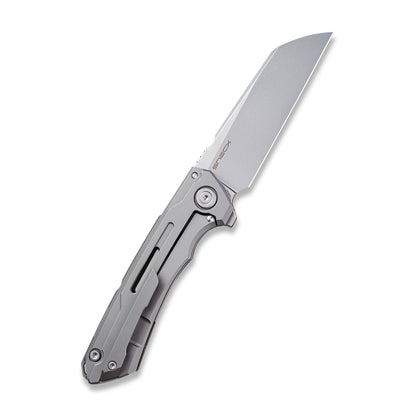 WE Knife Co., Ltd™ Mini Buster Frame Lock WE2003A Gray 6AL4V Titanium CPM 20CV Stainless Steel Pocket Knife