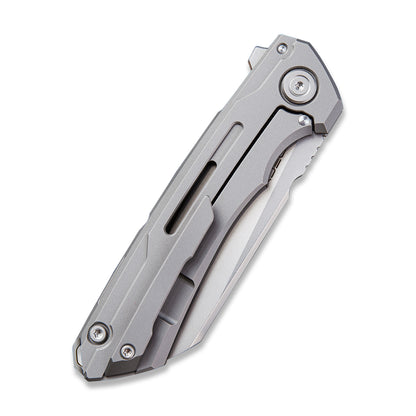 WE Knife Co., Ltd™ Mini Buster Frame Lock WE2003A Gray 6AL4V Titanium CPM 20CV Stainless Steel Pocket Knife