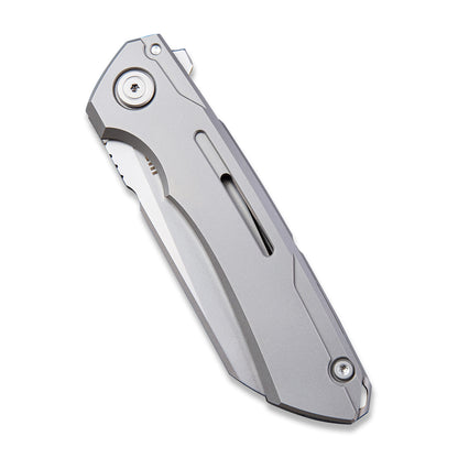 WE Knife Co., Ltd™ Mini Buster Frame Lock WE2003A Gray 6AL4V Titanium CPM 20CV Stainless Steel Pocket Knife