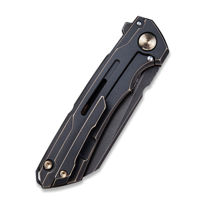 WE Knife Co., Ltd™ Mini Buster Frame Lock WE2003B Black 6AL4V Titanium CPM 20CV Stainless Steel Pocket Knife