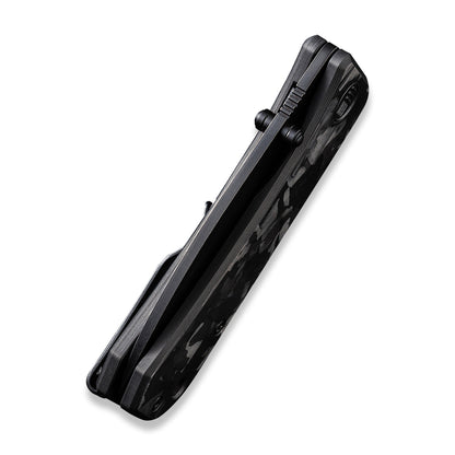 WE Knife Co., Ltd™ Banter Liner Lock WE2004H Black Marble Carbon Fiber CPM S35VN Stainless Steel Pocket Knife