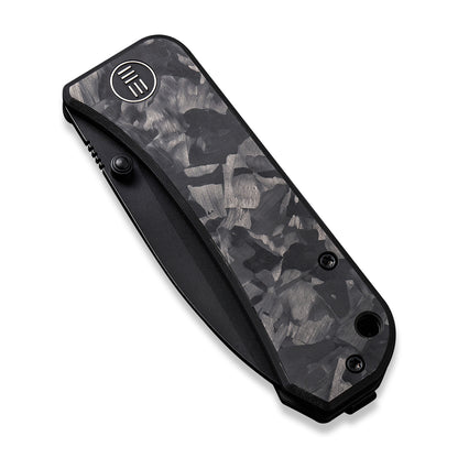 WE Knife Co., Ltd™ Banter Liner Lock WE2004H Black Marble Carbon Fiber CPM S35VN Stainless Steel Pocket Knife