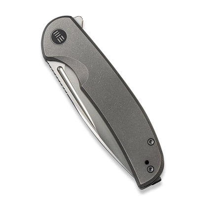 WE Knife Co., Ltd™ Beacon Frame Lock WE20061B-1 Gray 6AL4V Titanium CPM 20CV Stainless Steel Pocket Knife