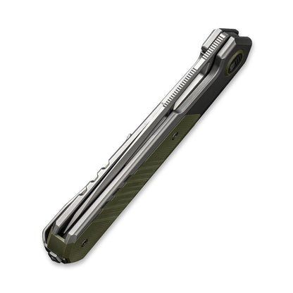 WE Knife Co., Ltd™ Arsenal Frame Lock WE20073-1 Gray 6AL4V Titanium and OD Green G10 CPM 20CV Stainless Steel Pocket Knife