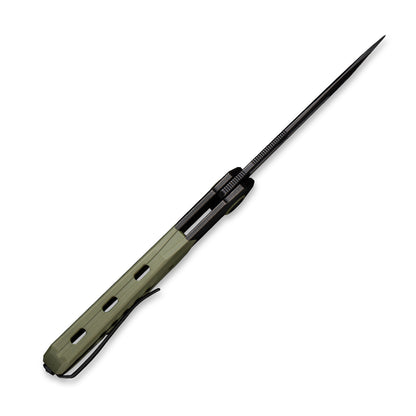 WE Knife Co., Ltd™ Arsenal Frame Lock WE20073-2 Black 6AL4V Titanium and OD Green G10 CPM 20CV Stainless Steel Pocket Knife