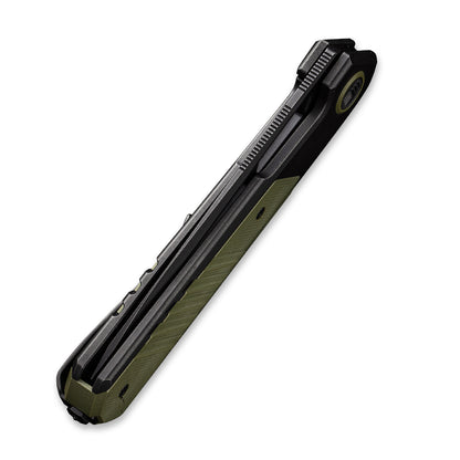 WE Knife Co., Ltd™ Arsenal Frame Lock WE20073-2 Black 6AL4V Titanium and OD Green G10 CPM 20CV Stainless Steel Pocket Knife