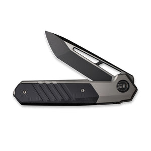 WE Knife Co., Ltd™ Arsenal Frame Lock WE20073-3 Gray 6AL4V Titanium and Black G10 CPM 20CV Stainless Steel Pocket Knife