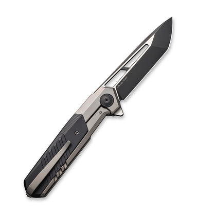 WE Knife Co., Ltd™ Arsenal Frame Lock WE20073-3 Gray 6AL4V Titanium and Black G10 CPM 20CV Stainless Steel Pocket Knife