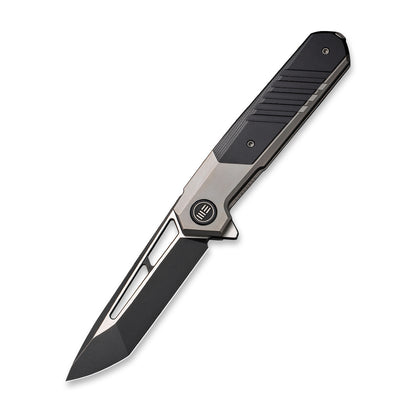 WE Knife Co., Ltd™ Arsenal Frame Lock WE20073-3 Gray 6AL4V Titanium and Black G10 CPM 20CV Stainless Steel Pocket Knife