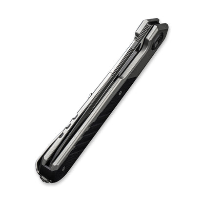 WE Knife Co., Ltd™ Arsenal Frame Lock WE20073-3 Gray 6AL4V Titanium and Black G10 CPM 20CV Stainless Steel Pocket Knife