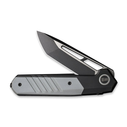 WE Knife Co., Ltd™ Arsenal Frame Lock WE20073-4 Black 6AL4V Titanium and Gray G10 CPM 20CV Stainless Steel Pocket Knife