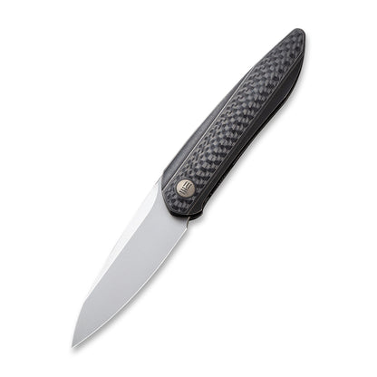WE Knife Co., Ltd™ Black Void Opus Liner Lock WE2010B Black Twill Carbon Fiber and Black 6AL4V Titanium CPM 20CV Stainless Steel Pocket Knife