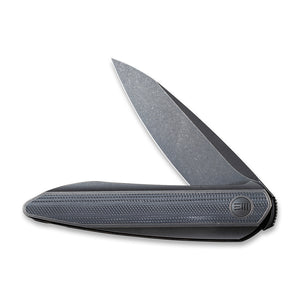 WE Knife Co., Ltd™ Black Void Opus Liner Lock WE2010D Black Twill Carbon Fiber and Black 6AL4V Titanium CPM 20CV Stainless Steel Pocket Knife