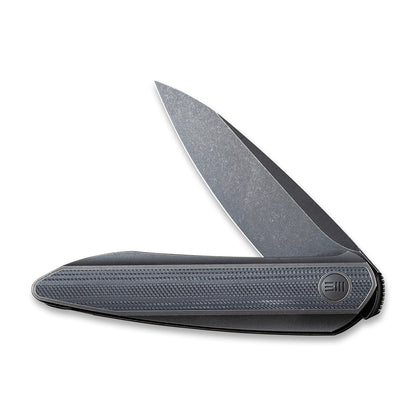 WE Knife Co., Ltd™ Black Void Opus Liner Lock WE2010D Black Twill Carbon Fiber and Black 6AL4V Titanium CPM 20CV Stainless Steel Pocket Knife