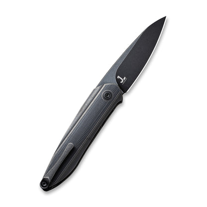 WE Knife Co., Ltd™ Black Void Opus Liner Lock WE2010D Black Twill Carbon Fiber and Black 6AL4V Titanium CPM 20CV Stainless Steel Pocket Knife