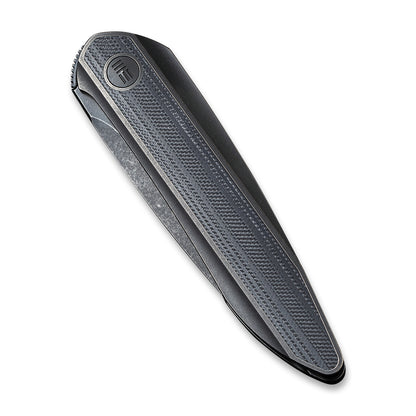 WE Knife Co., Ltd™ Black Void Opus Liner Lock WE2010D Black Twill Carbon Fiber and Black 6AL4V Titanium CPM 20CV Stainless Steel Pocket Knife