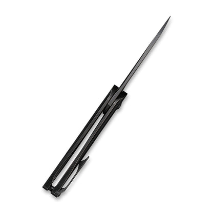 WE Knife Co., Ltd™ Black Void Opus Liner Lock WE2010D Black Twill Carbon Fiber and Black 6AL4V Titanium CPM 20CV Stainless Steel Pocket Knife