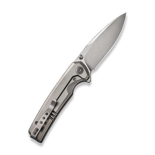 WE Knife Co., Ltd™ Subjugator Frame Lock WE21014C-1 Gray 6AL4V Titanium CPM 20CV Stainless Steel Pocket Knife