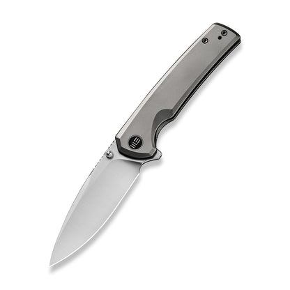 WE Knife Co., Ltd™ Subjugator Frame Lock WE21014C-1 Gray 6AL4V Titanium CPM 20CV Stainless Steel Pocket Knife