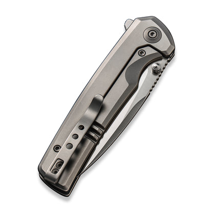 WE Knife Co., Ltd™ Subjugator Frame Lock WE21014C-1 Gray 6AL4V Titanium CPM 20CV Stainless Steel Pocket Knife
