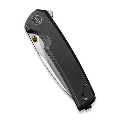 WE Knife Co., Ltd™ Subjugator Frame Lock WE21014C-2 Black 6AL4V Titanium CPM 20CV Stainless Steel Pocket Knife