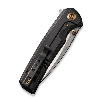 WE Knife Co., Ltd™ Subjugator Frame Lock WE21014C-2 Black 6AL4V Titanium CPM 20CV Stainless Steel Pocket Knife