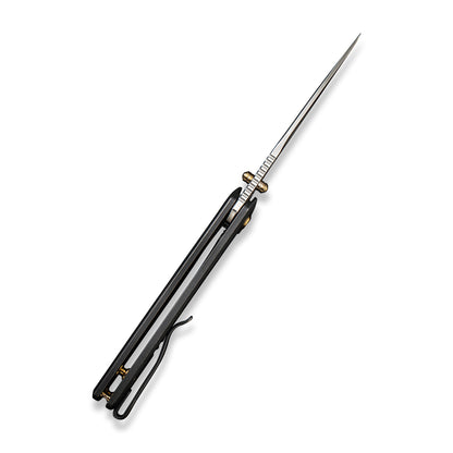 WE Knife Co., Ltd™ Subjugator Frame Lock WE21014C-2 Black 6AL4V Titanium CPM 20CV Stainless Steel Pocket Knife