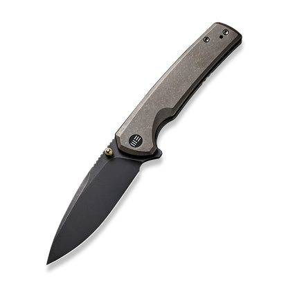 WE Knife Co., Ltd™ Subjugator Frame Lock WE21014C-4 Bronze 6AL4V Titanium CPM 20CV Stainless Steel Pocket Knife