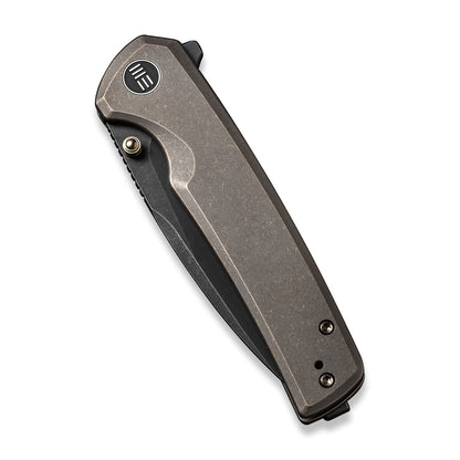 WE Knife Co., Ltd™ Subjugator Frame Lock WE21014C-4 Bronze 6AL4V Titanium CPM 20CV Stainless Steel Pocket Knife