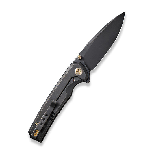 WE Knife Co., Ltd™ Subjugator Frame Lock WE21014C-5 Black 6AL4V Titanium CPM 20CV Stainless Steel Pocket Knife