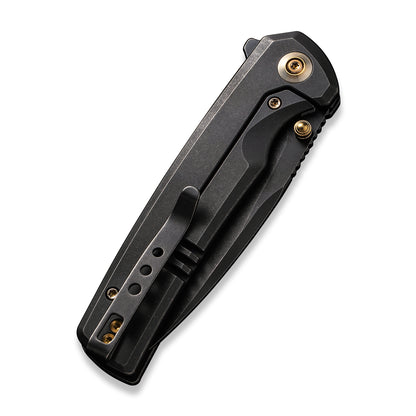 WE Knife Co., Ltd™ Subjugator Frame Lock WE21014C-5 Black 6AL4V Titanium CPM 20CV Stainless Steel Pocket Knife