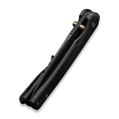 WE Knife Co., Ltd™ Subjugator Frame Lock WE21014C-5 Black 6AL4V Titanium CPM 20CV Stainless Steel Pocket Knife