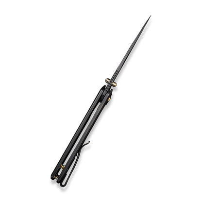 WE Knife Co., Ltd™ Subjugator Frame Lock WE21014C-5 Black 6AL4V Titanium CPM 20CV Stainless Steel Pocket Knife