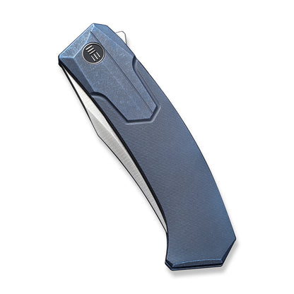 WE Knife Co., Ltd™ Shuddan Frame Lock WE21015-2 Blue 6AL4V Titanium CPM 20CV Stainless Steel Pocket Knife