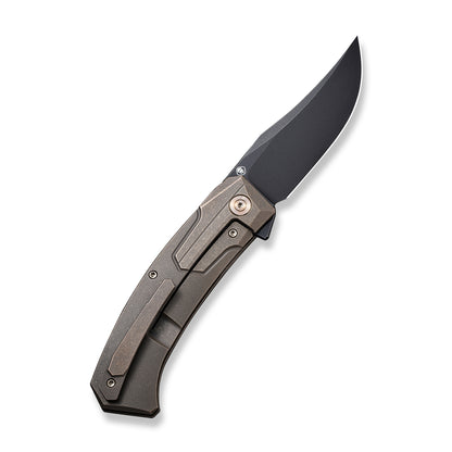 WE Knife Co., Ltd™ Shuddan Frame Lock WE21015-3 Bronze 6AL4V Titanium CPM 20CV Stainless Steel Pocket Knife