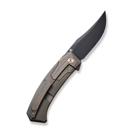 WE Knife Co., Ltd™ Shuddan Frame Lock WE21015-3 Bronze 6AL4V Titanium CPM 20CV Stainless Steel Pocket Knife