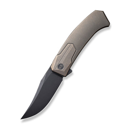 WE Knife Co., Ltd™ Shuddan Frame Lock WE21015-3 Bronze 6AL4V Titanium CPM 20CV Stainless Steel Pocket Knife