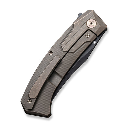 WE Knife Co., Ltd™ Shuddan Frame Lock WE21015-3 Bronze 6AL4V Titanium CPM 20CV Stainless Steel Pocket Knife