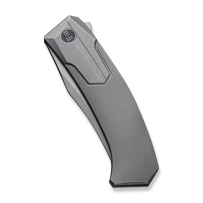 WE Knife Co., Ltd™ Shuddan Frame Lock WE21015-4 Gray 6AL4V Titanium CPM 20CV Stainless Steel Pocket Knife