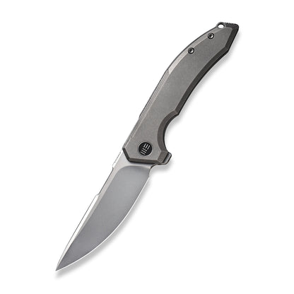 WE Knife Co., Ltd™ Quixotic Frame Lock WE21016-1 Gray 6AL4V Titanium CPM 20CV Stainless Steel Pocket Knife