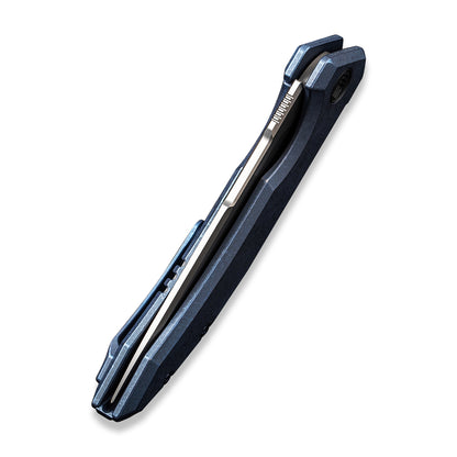 WE Knife Co., Ltd™ Quixotic Frame Lock WE21016-3 Blue 6AL4V Titanium CPM 20CV Stainless Steel Pocket Knife