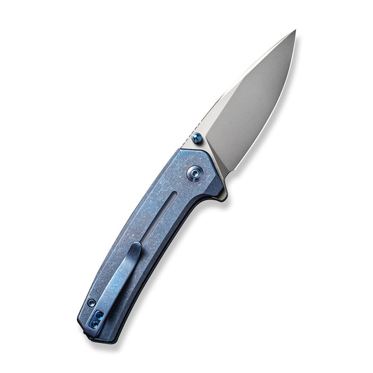 WE Knife Co., Ltd™ Culex Button Lock WE21026B-4 Stonewashed Blue Titanium CPM 20CV Stainless Steel Pocket Knife