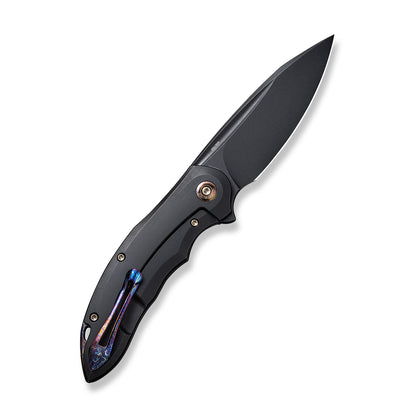 WE Knife Co., Ltd™ Makani Frame Lock WE21048-1 Black Titanium CPM 20CV Stainless Steel Pocket Knife