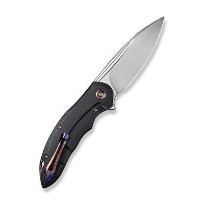 WE Knife Co., Ltd™ Makani Frame Lock WE21048B-1 Copper Foil Carbon Fiber and Black Titanium CPM 20CV Stainless Steel Pocket Knife