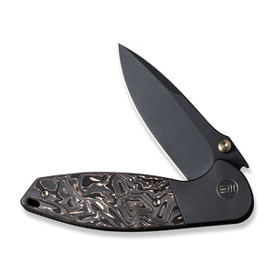 WE Knife Co., Ltd™ Nitro Mini Frame Lock WE22015-2 Copper Foil Carbon Fiber and Titanium CPM 20CV Stainless Steel Pocket Knife