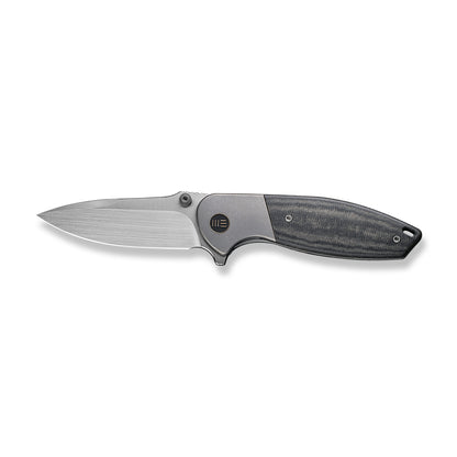 WE Knife Co., Ltd™ Nitro Mini Frame Lock WE22015-3 Black Linen Micarta and Titanium CPM 20CV Stainless Steel Pocket Knife