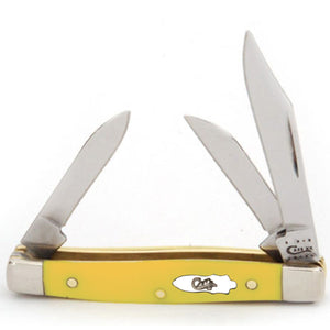 W.R. Case XX Knives Small Stockman 22175 Sunflower Delrin Stainless Steel Pocket Knife