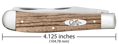 Case XX™ Knives Trapper Natural Zebra Wood 25141 Stainless Pocket Knife